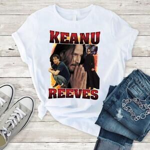 Keanu Reeves Matrix Sci Fi Movie Icon Fan T-Shirt